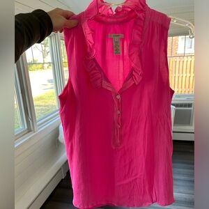 Jcrew pink size 2 sleeveless blouse